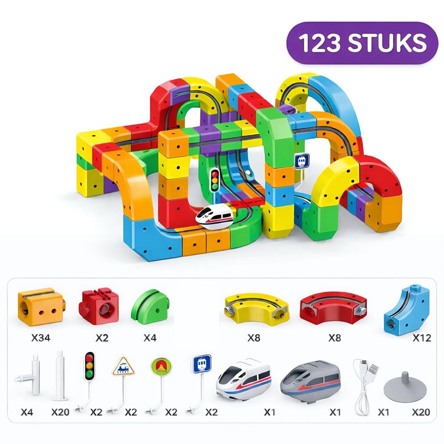 Doleda™ Creatieve Treinbaan