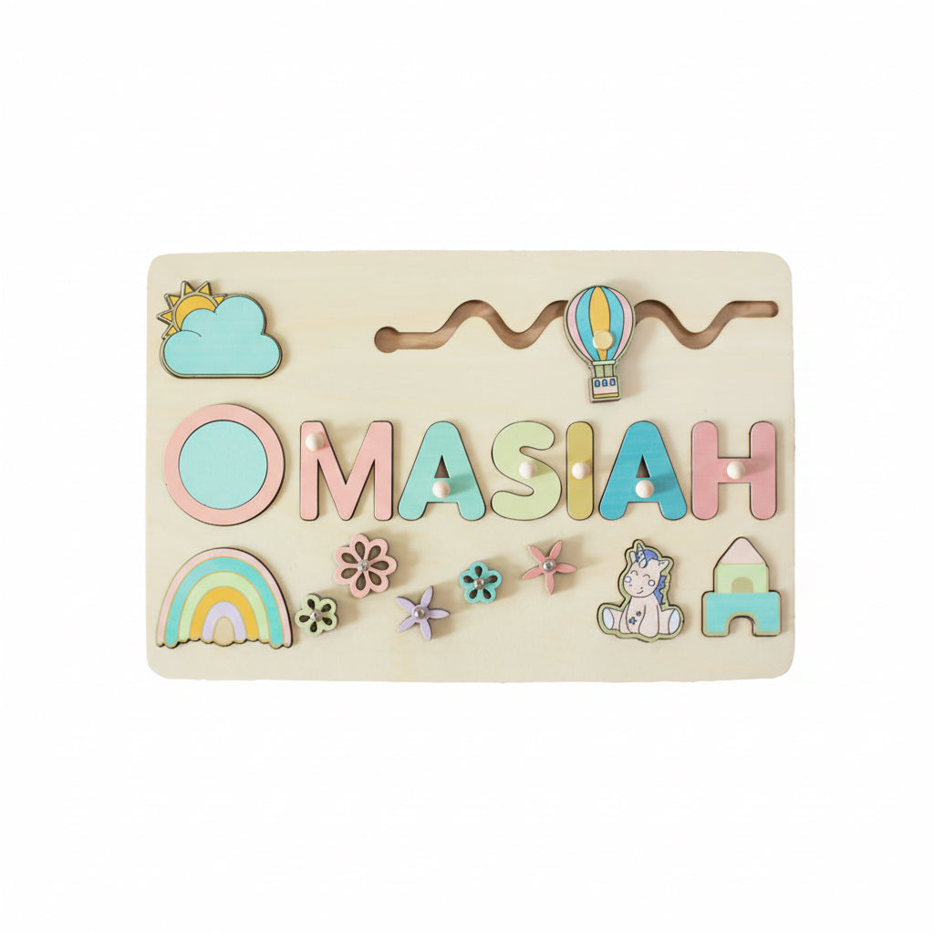 Doleda™ Houten Naampuzzel