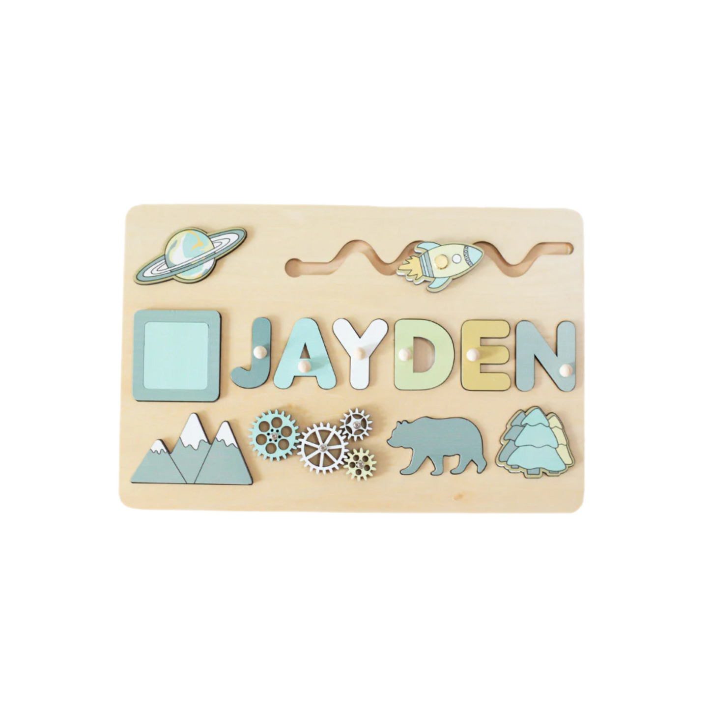 Doleda™ Houten Naampuzzel